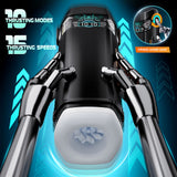 CyberSkin The Titan - Black USB Rechargeable Thrusting & Vibrating Auto Masturbator with Heater-CS-BT-BLK