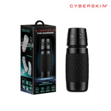 CyberSkin The Warrior - Black USB Rechargeable Sucking & Vibrating Auto Masturbator-CS-BW-BLK