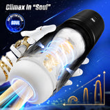 CyberSkin The Warrior - Black USB Rechargeable Sucking & Vibrating Auto Masturbator-CS-BW-BLK