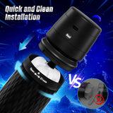 CyberSkin The Warrior - Black USB Rechargeable Sucking & Vibrating Auto Masturbator-CS-BW-BLK