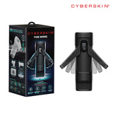 CyberSkin The Wing - Black USB Rechargeable Thrusting & Massaging Auto Masturbator with Heater-CS-TW-BLK