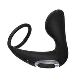 Adam & Eve Adams Rechargeable Prostate Pleaser & C-Ring - Black USB Rechargeable Anal Plug with Cock Ring-E196 8000