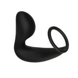 Adam & Eve Adams Rechargeable Prostate Pleaser & C-Ring - Black USB Rechargeable Anal Plug with Cock Ring-E196 8000
