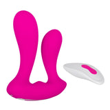 Adam & Eve Rechargeable Dual Entry Vibe - Pink USB Rechargeable Vibrator with Remote Control-E504 6200