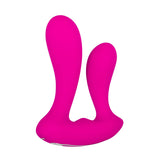 Adam & Eve Rechargeable Dual Entry Vibe - Pink USB Rechargeable Vibrator with Remote Control-E504 6200