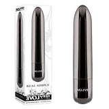 Evolved REAL SIMPLE - Black Chrome 10 cm USB Rechargeable Bullet-EN-RS-1249-2