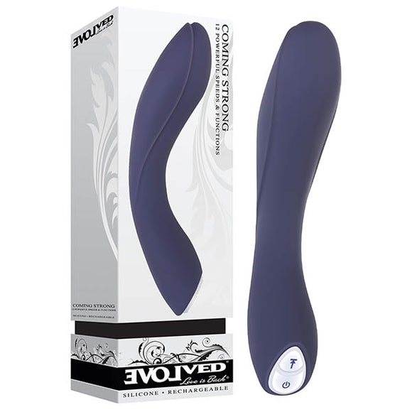 Evolved Coming Strong - Navy Blue 119 cm (7.5) USB Rechargeable Vibrator-EN-RS-4449-2