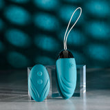 Evolved OVAL OFFICE - Green 8.5 cm USB Rechargeable Wireless Egg with Remote Control-EN-RS-4868-2