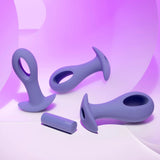 Evolved HOLE PUNCH PLUG SET - Purple Butt Plugs with Interchangeable Bullet - Set of 3 Sizes-EN-RS-5032-2