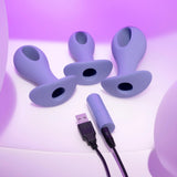 Evolved HOLE PUNCH PLUG SET - Purple Butt Plugs with Interchangeable Bullet - Set of 3 Sizes-EN-RS-5032-2