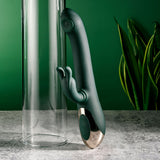 Evolved RABBIT TAP TAP - Green 25 cm USB Rechargeable Rabbit Vibrator with Tapping Tip-EN-RS-5643-2