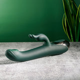 Evolved RABBIT TAP TAP - Green 25 cm USB Rechargeable Rabbit Vibrator with Tapping Tip-EN-RS-5643-2
