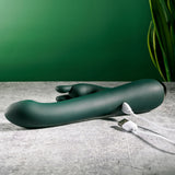Evolved RABBIT TAP TAP - Green 25 cm USB Rechargeable Rabbit Vibrator with Tapping Tip-EN-RS-5643-2