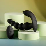 Evolved BEAD ME UP - Black 16.8 cm USB Rechargeable Vibrating Anal Beads with Wireless Remote-EN-RS-5681-2