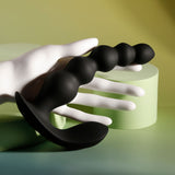 Evolved BEAD ME UP - Black 16.8 cm USB Rechargeable Vibrating Anal Beads with Wireless Remote-EN-RS-5681-2