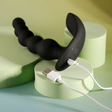 Evolved BEAD ME UP - Black 16.8 cm USB Rechargeable Vibrating Anal Beads with Wireless Remote-EN-RS-5681-2
