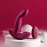 Evolved COME ON OVER - Burgundy Red 15.9 cm USB Rechargeable Vibrator with Wireless Remote-EN-RS-5810-2