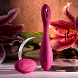 Evolved CHERRY POSE - Pink 16.1 cm USB Rechargeable Flexible & Posable Vibrator with Remote-EN-RS-6183-2