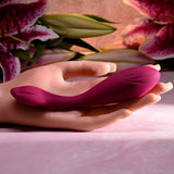 Evolved CHERRY POSE - Pink 16.1 cm USB Rechargeable Flexible & Posable Vibrator with Remote-EN-RS-6183-2