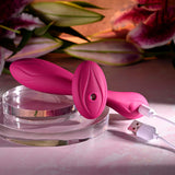 Evolved CHERRY POSE - Pink 16.1 cm USB Rechargeable Flexible & Posable Vibrator with Remote-EN-RS-6183-2