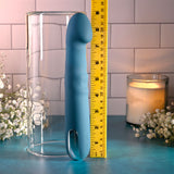 Evolved QUEEN OF ALL TRADES - Blue 22.6 cm USB Rechargeable Thrusting & Rotating Vibrator-EN-RS-6305-2