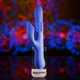 Evolved POP GOES THE O - Purple 24.7 cm USB Rechargeable Thrusting & Bulging Rabbit Vibrator-EN-RS-6510-2