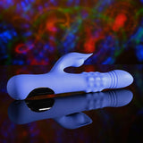 Evolved POP GOES THE O - Purple 24.7 cm USB Rechargeable Thrusting & Bulging Rabbit Vibrator-EN-RS-6510-2