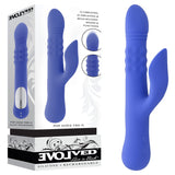 Evolved POP GOES THE O - Purple 24.7 cm USB Rechargeable Thrusting & Bulging Rabbit Vibrator-EN-RS-6510-2