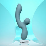 Evolved TAKE YOUR FLICK - Grey 24.1 cm USB Rechargeable Vibrator with Flicking Clitoral Stimulator-EN-RS-6541-2