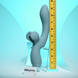 Evolved TAKE YOUR FLICK - Grey 24.1 cm USB Rechargeable Vibrator with Flicking Clitoral Stimulator-EN-RS-6541-2