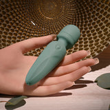 Evolved RUMBLE WAND - Olive Green 13.4 USB Rechargeable Mini Massage Wand
