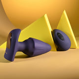 Evolved STARBURST - Purple 10.1 cm USB Rechargeable Vibrating Butt Plug with Wireless Remote