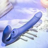 Evolved 2 BECOME 1 - Purple 23.5 cm USB Rechargeable Strapless Strap-On with Remote-EN-RS-9192-2