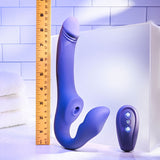 Evolved 2 BECOME 1 - Purple 23.5 cm USB Rechargeable Strapless Strap-On with Remote-EN-RS-9192-2