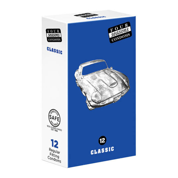 Four Seasons Regular Condoms - Regular Fit Lubricated Condoms - 12 Pack-FOR011