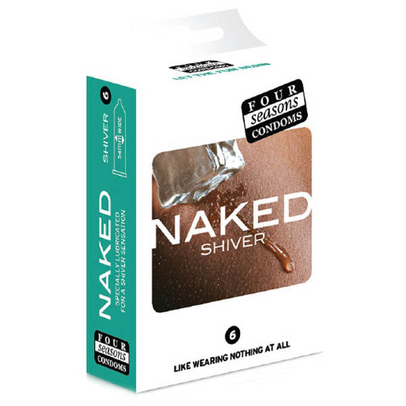 Four Seasons Naked Shiver - Ultra Thin Lubricated Condoms - 6 Pack-FOR029