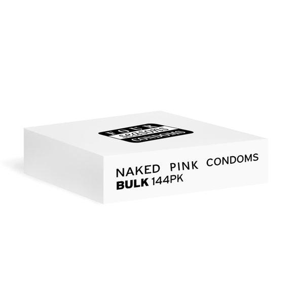 Four Seasons Naked Pink Condoms - Bulk Box of 144-FOR7006