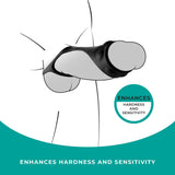 Strap The Balls - Black Cock Strap with Ball Stretcher-FRQ003A000-010