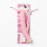 Girls Get Off - DeeDee - Pink 19 cm USB Rechargeable Thrusting Rabbit Vibrator-GGODD-2