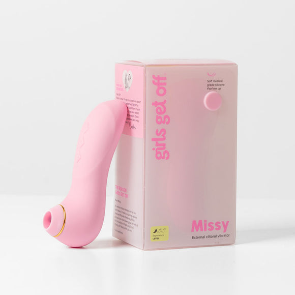 Girls Get Off - Missy - Pink USB Rechargeable Air Pulse Clitoral Stimulator-GGOMM-3