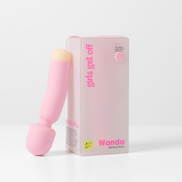 Girls Get Off - Wanda - Pink 16.8 cm USB Rechargeable Massage Wand-GGOWN-1