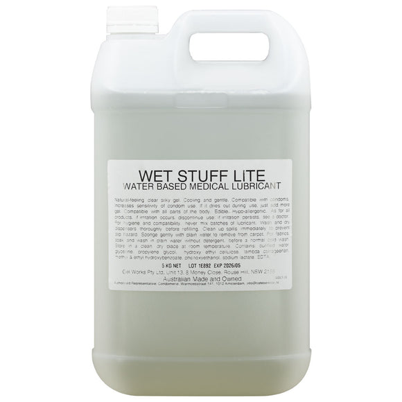 Wet Stuff Lite - 5kg Bottle - Water Based Lubricant - 5 kg Tube-GW11026