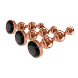 Gender X GOLD DIGGER SET - Rose Gold Metallic Butt Plugs - Set of 3 Sizes-GX-BP-9154-2