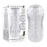Gender X DOUBLE FANTASY - Clear Double Ended Stroker-GX-MS-0020-2