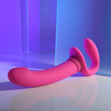 Gender X SHARING IS CARING - Pink 21.9 cm USB Rechargeable Strapless Strap-On-GX-RS-3748-2