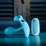 Gender X WEAR ME OUT - Blue 11.1 cm USB Rechargeable Wearable Vibrator with Wireless Remote-GX-RS-3823-2