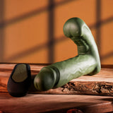 Gender X THE HUNK - Green 15.2 cm USB Rechargeable Thrusting Vibrator with Remote-GX-RS-5568-2
