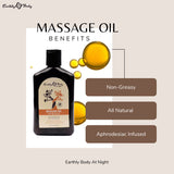 EB Hemp Seed Massage Oil GRAPEFRUIT SANDALWOOD - 250 ml - Grapefruit Sandalwood Scented Massage Oil - 250 ml Bottle