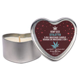 EB Hemp Seed 3 in 1 Massage Heart Candle - Stiletto - Stiletto (Flowering Sage