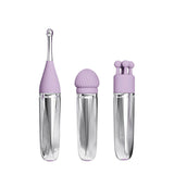 Adam & Eve SWEET DREAMS MASSAGER KIT - Lavender USB Rechargeable Point Stimulator with 8 Interchangeable Tips-I681 6900